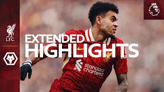 Extended Highlights Liverpool 21 Wolves  Premier League [upl. by Ahsain]