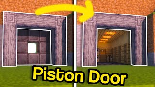 Minecraft How to Make a Spiral 3x3 Piston Door Vault [upl. by Sivartal288]