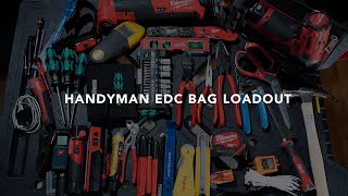 HANDYMAN TOOL BAG EDC  Milwaukee Packout 10quot Tote Loadout [upl. by Yren]