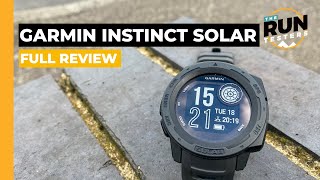 Garmin Instinct Solar Review including Instinct vs Forerunner 245 [upl. by Fulmis]