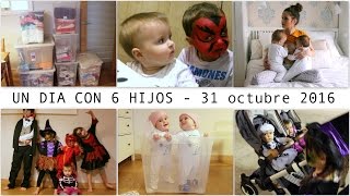 UN DÍA CON 6 HIJOS  HALLOWEEN  Youtube nos censurará  Cambio de Armarios MELLIZAS 9 MESES [upl. by Rramal]