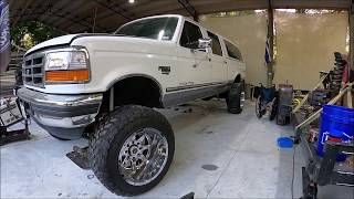 AMP RESEARCH POWER STEP INSTALL ON OBS 1997 F250 [upl. by Stoneman560]