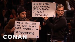 Sofia VergaraLoving Creepy Stagehands Vol 2  CONAN on TBS [upl. by Tarttan]