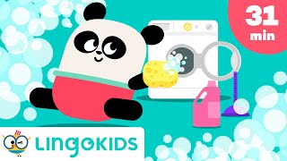 Clean Up Songs 🧹🧼  More Songs for Kids  Lingokids [upl. by Yemar]