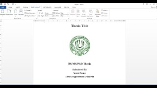 How to make Report in MS word URDU  Report Writing in MS Word [upl. by Carmena]