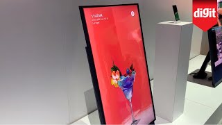 Heres A TV You Can Flip Sideways For Vertical Video Content Samsung Sero TV From CES 2020 [upl. by Alek]