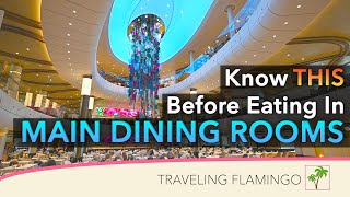 Main Dining Room Explained  Royal Caribbean Cruise Food [upl. by Llerol]