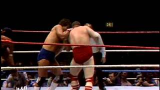 Wrestlemania 1  Nikolai Volkoff et The Iron Sheik vs The US Express [upl. by Clabo]