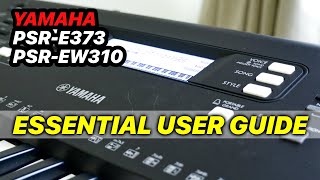 How to Set Voices Rhythms for Yamaha PSRE373EW310EZ300 [upl. by Eselrahc888]