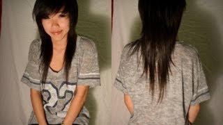 How I CutTrim My Hair Asian mullet [upl. by Flora]