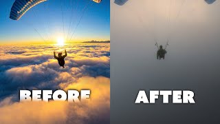 Paragliding above MAMMATUS CLOUDS [upl. by Aicenra]