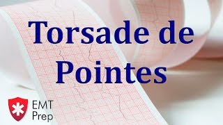 Torsade de Pointes ECG  EMTprepcom [upl. by Yelrehs]