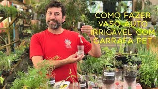 Como Fazer Vaso Auto Irrigável Com Garrafa PET [upl. by Rory]