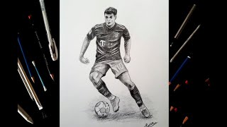 Cómo dibujar un jugador de fútbol [upl. by Eiro582]