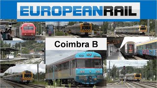 Portugal2019  Comboios de Portugal Trains  Coimbra B  Linha do Norte [upl. by Pickens]