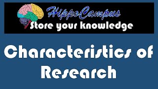 Characteristics of Research [upl. by Anwadal905]