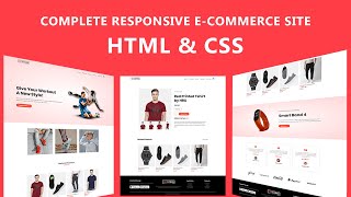 How To Make Ecommerce Website Using HTML And CSS Step By Step  Create eCommerce Website [upl. by Lamiv255]