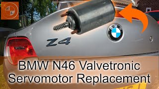 BMW Valvetronic Motor Replacement 4 Cyl N46 Engine HOW TO [upl. by Trab]