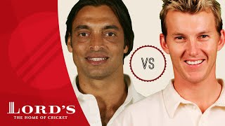 Shoaib Akhtar vs Brett Lee  Whos The Greatest [upl. by Lenard89]