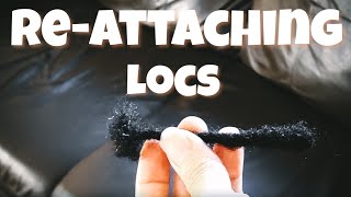 REATTACHING LOCS USING CROCHET NEEDLE LOC TUTORIAL [upl. by Inattirb]