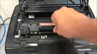 How To Replace The Toner Cartridge On An HP LaserJet Printer P1102w [upl. by Grogan120]