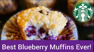 COPYCAT Starbucks Blueberry Muffin [upl. by Anneis]