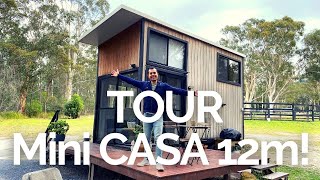 Tour MINI CASA De 12 METROS CUADRADOS Tiny House 😱🏡🌎  MINIMALISMO [upl. by Ynnav]