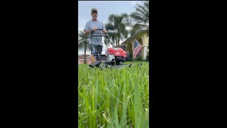 How To Mow Overgrown Lawn [upl. by Kinzer]