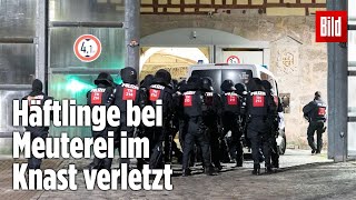 Gefängnismeuterei Polizei stürmt Knast in Thüringen  JVA Untermaßfeld [upl. by Aubry]