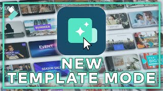 NEW Filmora Template Mode  Wondershare Filmora X Update [upl. by Seek]