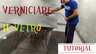 come verniciare un vetro  tutorial [upl. by Retepnhoj]