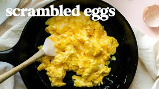 SCRAMBLED EGGS  How To Make Perfect Scrambled Eggs for Breakfast [upl. by Ymmit]