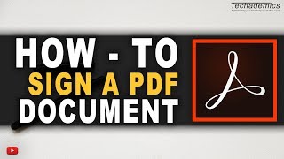 How To Sign PDF Document With Digital Signature  Tutorial [upl. by Yesdnil]