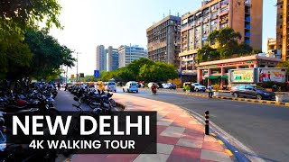 Walking in India  New Delhi  India’s Capital 🇮🇳 [upl. by Esinek]