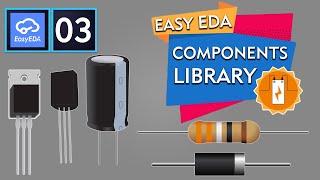 How to use EasyEDA online Components Library  easyeda components library  easyeda online PCB [upl. by Semadar]