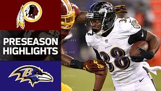 Redskins vs Ravens  NFL Preseason Week 1 Game Highlights [upl. by Elleneg]