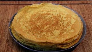 Receita de Crepes Simples  Rápido e Fácil de Fazer [upl. by Blinny]