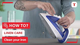 How to clean your iron  Tefal [upl. by Lehcem]