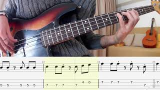 The Beatles  Here comes the Sun BASS COVER  TABS  SCORE [upl. by Giglio911]