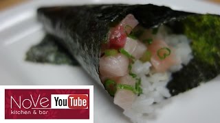 Temaki Sushi Hand Roll  How To Make Sushi Series [upl. by Nyliret]