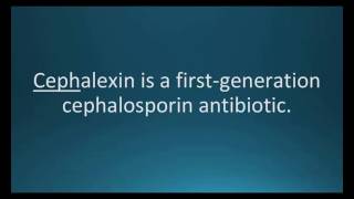 How to pronounce cephalexin Keflex Memorizing Pharmacology Flashcard [upl. by Tahpos442]