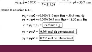 Ejercicio Ley de Raoult [upl. by Tergram]