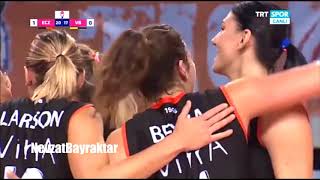 Maja Ognjenovic and Tijana Boskovic  Eczacibasi VitrA vs Vakifbank [upl. by Bartolemo438]