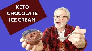 KETO CHOCOLATE ICE CREAM in the CUISINART ICE CREAM MAKER First try [upl. by Suiravad]