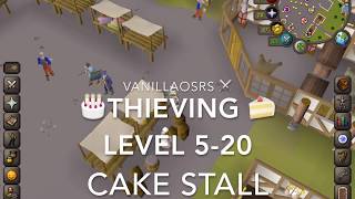 OSRS Thieving 520 Cake Stall [upl. by Anyad]