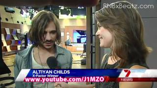 Altiyan Childs  Winner Of X Factor Australia 2010 on 7 News [upl. by Pax]