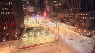 Timelapse Storm Dumps Record Snow on New York City [upl. by Kramer]