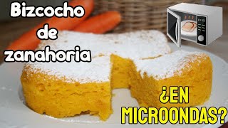 Bizcocho de zanahoria al microondas solo 7 minutos [upl. by Ingamar992]