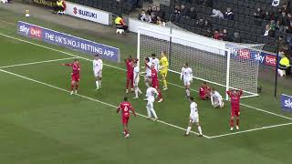 MK Dons v Morecambe highlights [upl. by Kciremed]