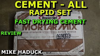 How I use Rapid set Cement all amp Mortar mix fast drying Mike Haduck [upl. by Ysac]